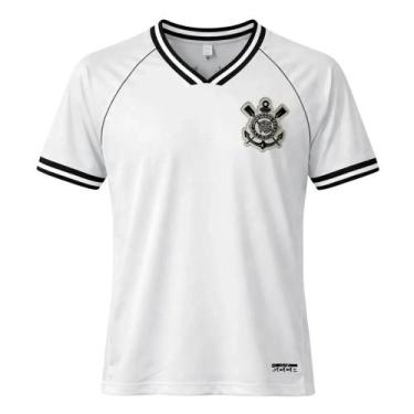 Imagem de Camiseta Coimbra Corinthians Dry Raglan Masculina - 33592, P, Branco