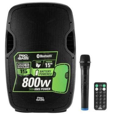 Imagem de Caixa De Som Ativa 15 Polegadas Com Bluetooth, USB, Display, Bateria R