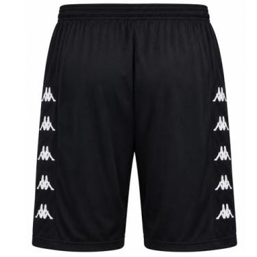 Imagem de Calção Masculino Bermuda Esportiva Kappa Long Com Bolso Adulto, Preto,