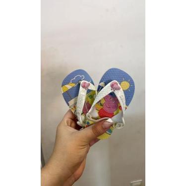 Imagem de Chinelo havaianas baby peppa pig buttercream,  19, Buttercream