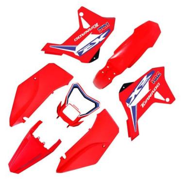 Imagem de Kit Plástico Biker R1de Xr 250 Tornado C/ Carenagem Farol Adesivo, Ver