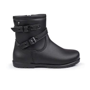 Imagem de Bota Menina Pampili Rubi com Fivelas, 20, Preto