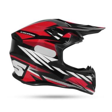 Imagem de Capacete Revo Ims Vermelho/Preto/Branco Trilha Enduro Motocross, L - 6