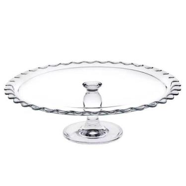 Imagem de Prato Para Bolo Vidro Com Pé 37cm Maxi Patisserie - Hudson - Ou