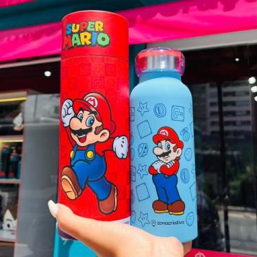 Imagem de Garrafa bubble 500ml super mario - 9617.00.10