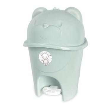 Imagem de Lixeira Infantil com Pedal Fofura 6,5 Litros REF:0801 - Cajovil, Verde