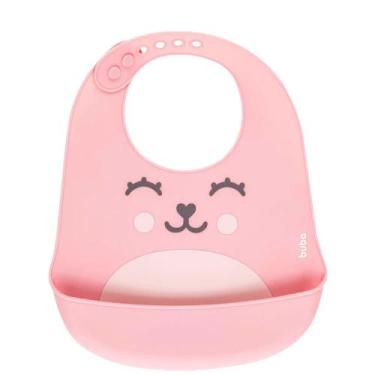 Imagem de Babador cata migalhas silicone gumy rosa +3 - BENE CASA BABY
