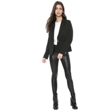 Imagem de Blazer Stretch Liso Preto Ellus, 40