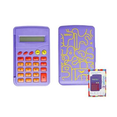 Imagem de Calculadora Flip 8 Dígitos Pets Estampa Exclusiva - Letron