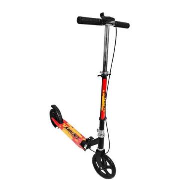 Imagem de Patinete Infantil Dobrável com Rodas Grandes Preto Até 70kg para Lazer