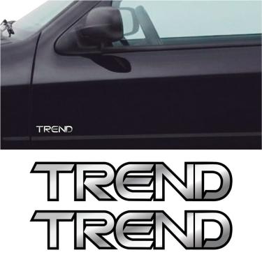 Imagem de Kit Adesivos Trend para Gol G4 Parati Saveiro Fox Vinil Brilho Degrade Digital Teu Adesivo