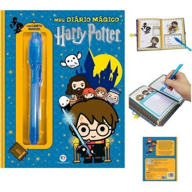 Imagem de Diário Harry Potter Meu Diário Mágico com Caneta Invisível Cadeado e 2 Chaves 96 Páginas
