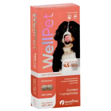 Imagem de Antipulgas e Carrapatos Wellpet 560 mg para Cães 40,1 a 56 kg 1 Compri