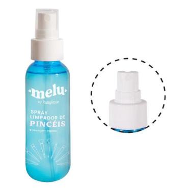 Imagem de Limpador de pinceis de maquiagem melu ruby rose spray 100ml - Melu By 
