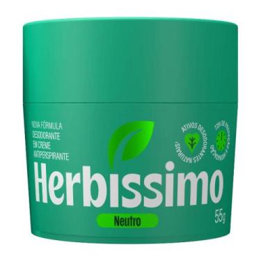 Imagem de Desodorante Creme Antitranspirante Herbíssimo Neutro 55g