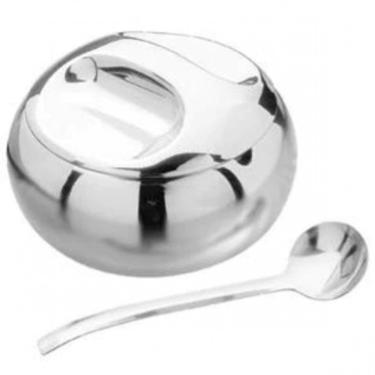 Imagem de Conjunto para Farinha Tramontina Service Inox 2 Peças 800g Aço Inox com Colher Requinte e Beleza na Hora de Servir