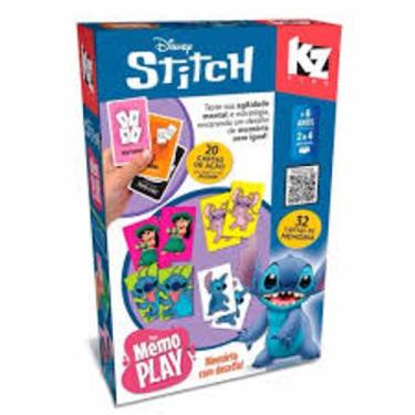 Imagem de Jogo da Memória Memo Play Disney Stitch Elka - 52 Cartas (41156)