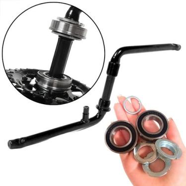 Imagem de Kit Pedivela Monobloco Pé de Vela de Bicicleta + Movimento Central 45m
