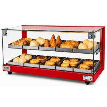 Imagem de BD10 - Estufa Beta para salgados de 10 bandejas Dupla Vermelha - 220V 
