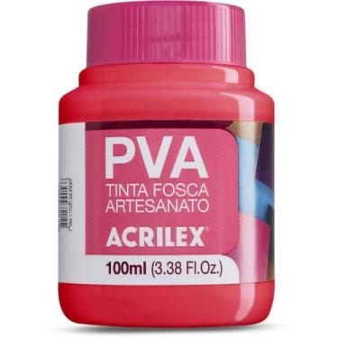 Imagem de Tinta PVA 100ML Rosa CHÁ Pacote com 06 - Acrilex