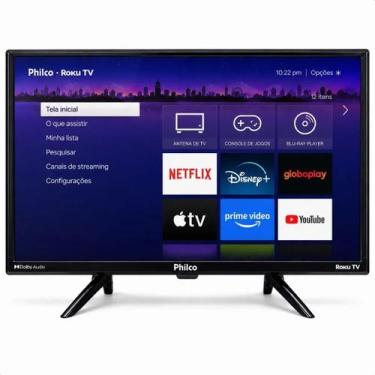 Imagem de Smart Tv Philco 24 Polegadas 12v Roku Tv Caminhão Motorhome Trailer