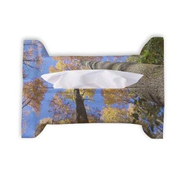 Imagem de Red Leaves Science Nature Scenery papel toalha de papel facial saco de guardanapo