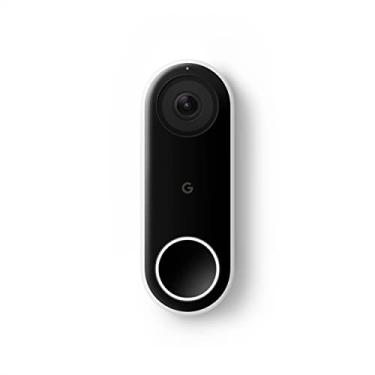 Imagem de Google Campainha Nest (com fio) - Anteriormente Nest Hello - Campainha de vídeo com transmissão 24 horas por dia, 7 dias por semana - Câmera de campainha inteligente para casa com vídeo HDR, conversa