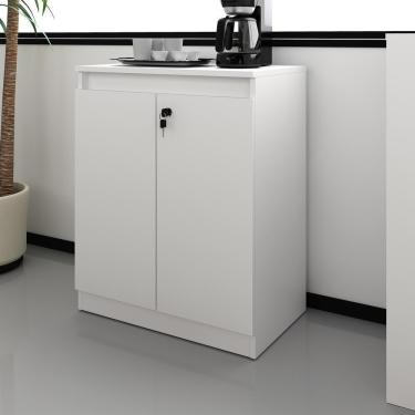 Imagem de Balcão Escritório Com Chave Multimóveis Cr25046 Branco