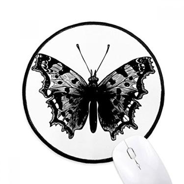Imagem de Tapete de mouse preto com borboleta para computador