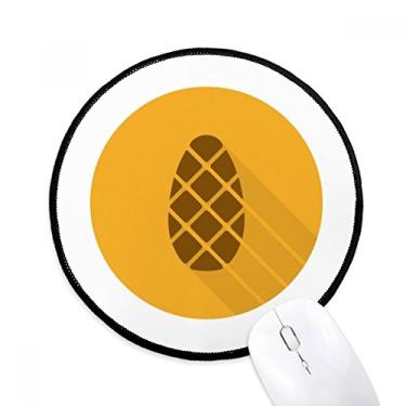 Imagem de DIYthinker Tapete de mouse padrão laranja dia de ação de graças para mesa de escritório tapete redondo para computador