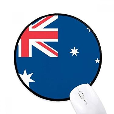 Imagem de Tapete redondo para computador com a bandeira nacional da Austrália para área de trabalho e escritório