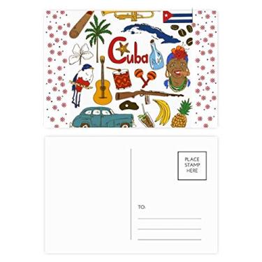 Imagem de Cuba Landscap Animals Bandeira nacional de Natal, flor de Natal, cartão postal de bênção