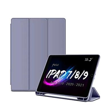 Imagem de Capa Smart Case comparimento Para iPad (9ª geração ano 2021) (8ª geração ano 2020) (7ª geração ano 2019) - Alamo (Lilas)