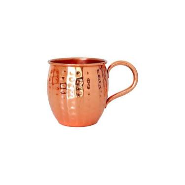 Imagem de Caneca Moscow Mule Cobre Martelada 270 Ml - Império Do Cobre