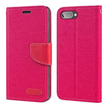 Imagem de Shantime Capa para BlackBerry Key 2 LE, capa carteira de couro Oxford com capa traseira de TPU macio com ímã flip para BlackBerry Athena (4,5 polegadas) rosa