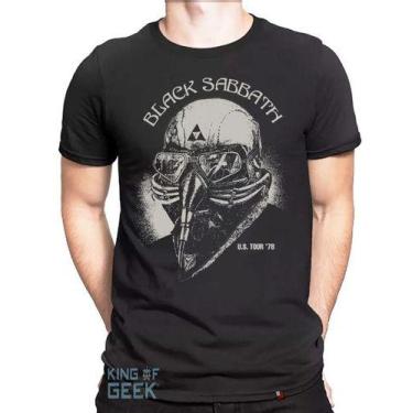 Imagem de Camiseta Black Sabbath Tony Stark Rock Us Tour 78 Iron Man - King Of G