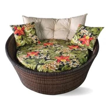 Imagem de Sofá Poltrona Redonda Chaise Para Area Externa Sacada Jardim