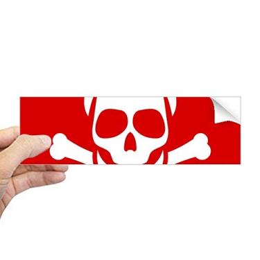 Imagem de DIYthinker Adesivo retangular com marcador de aviso quadrado vermelho envenenamento para janela para notebook