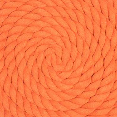 Imagem de Corda de algodão trançado natural West Coast Paracord – Corda artesanal – Corda tripla super macia e forte para esportes, decoração, artesanato, macramê, uso interno (1,9 cm x 7,6 m, laranja)