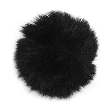 Imagem de Domary Microfone de lapela com grampo para pára-brisa felpudo do pára-brisa microfone amortecedor compatível com M1 e outros microfones de lapela