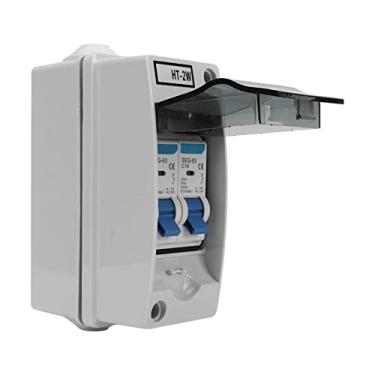 Imagem de Disjuntor Elétrico, 6A 16A 50Hz 230V Retardador de Chama Disjuntor Miniatura 2P Com Caixa de Distribuição para Residências