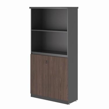 Imagem de Estante com 3 Prateleiras Safira Freijo Preto