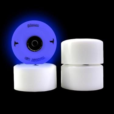 Imagem de Jogo de Rodas Traxart Quad com LED 58mm/83A - Azul