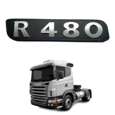 Imagem de EMBLEMA LETREIRO FRONTAL R480 PARA SCANIA SERIE 5 ATE 2010