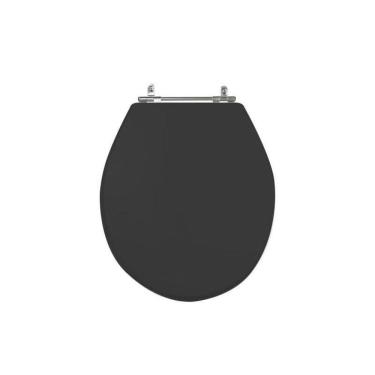Imagem de Assento Sanitário Poliéster para Louça Ravena/izy deca Aço Ébano