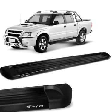 Imagem de Estribo Lateral S10 1996 a 2011 Aluminio Preto Track