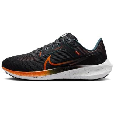 Tenis nike preto e laranja fashion feminino