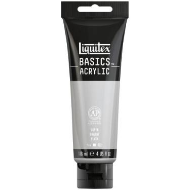 Imagem de Tinta Acrílica Liquitex Basics 118ml 236 Silver, Basics