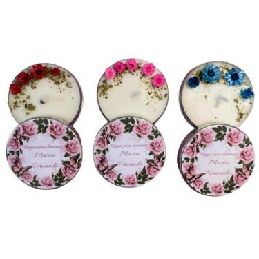 Imagem de Velas aromáticas  para lembrancinhas  kit 30 unidades - I and D