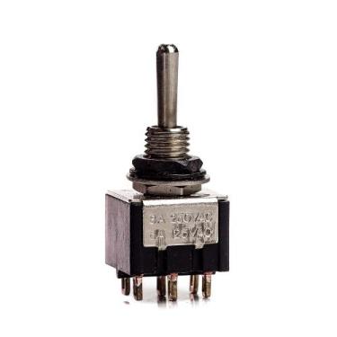 Imagem de Chave Seletora Mini 2 Posições Toogle Preta Spirit M203-BK - SPIRIT GU